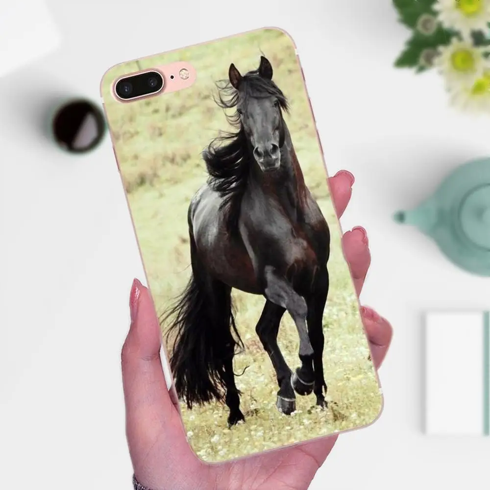 Horse Animal Printed Soft TPU Case Coque Cover For Xiaomi Redmi Note 2 3 3S 4 4A 4X 5 5A 6 6A Pro Plus | Мобильные телефоны и