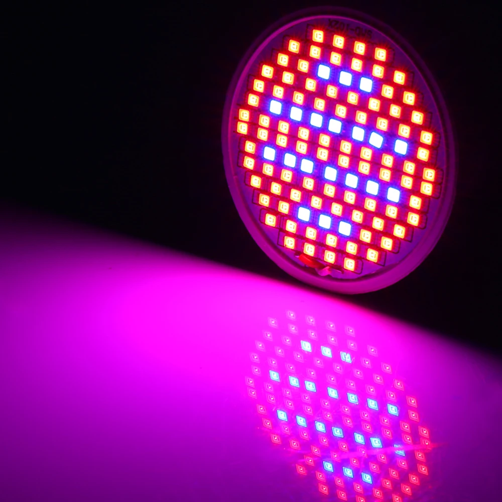 40 шт./лот 106LED Grow Lights 10 Вт E27 Лампа для растений в помещении Fitolamp красные синие