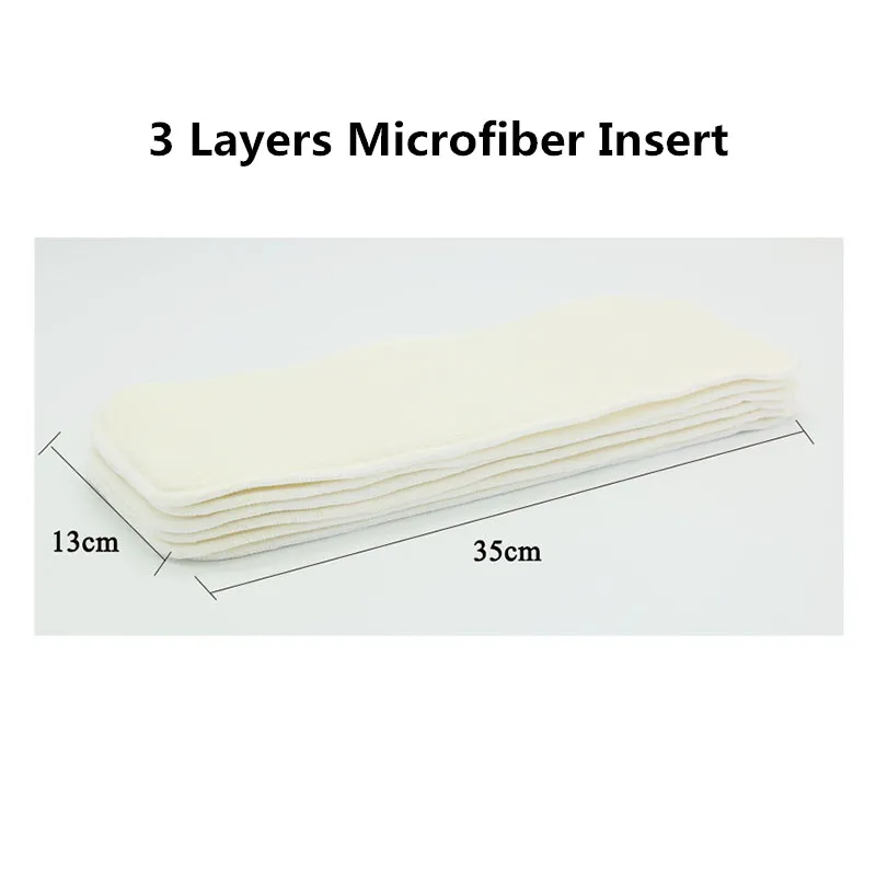 1 pc microfiber Детские Тканевые вкладыши в Подгузники Новорожденные Многоразовые моющиеся бамбуковые фибра; микроволокно подгузники для детских подгузников крышка дропшиппинг - Цвет: 1 pc microfiber