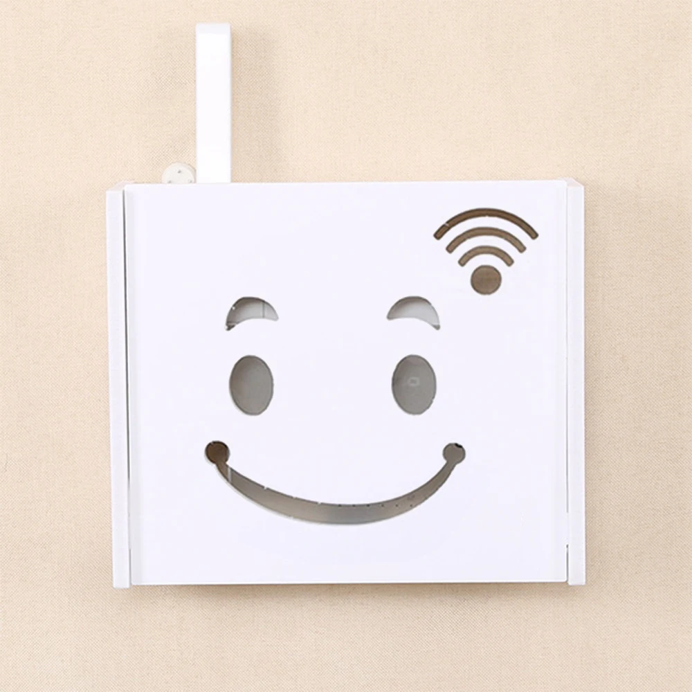 Беспроводная Wifi коробка маршрутизатора деревянная-пластиковая настенная полка подвесная штепсельная плата кронштейн для хранения Органайзер Домашний декор коробка 3 размера