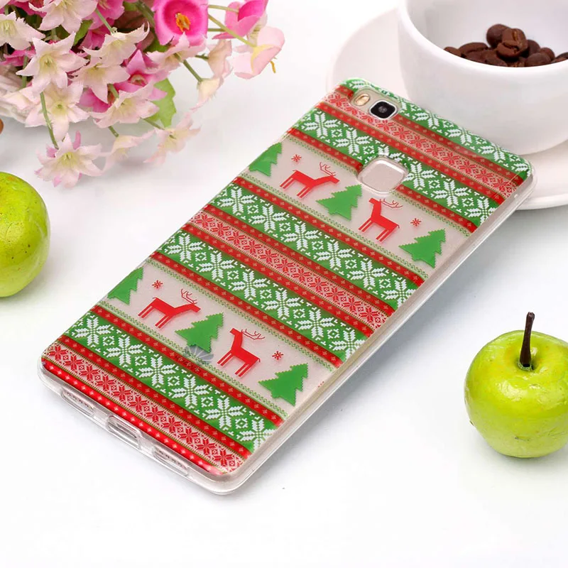 Soft Silicone Phone Case For Huawei P8 Lite 2018 Merry Christmas Gifts TPU Back Cover sFor P9 P10 Cases Coque | Мобильные телефоны