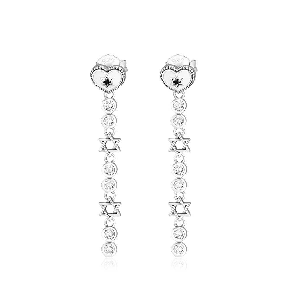 

Женские серьги-подвески из серебра 925 пробы