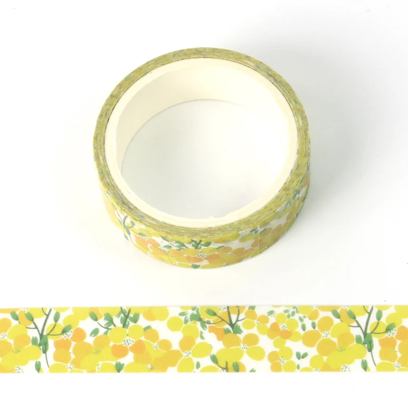 

1pcs Cute Beautiful Plant yellow Leaves Decorative Washi Tape Paper DIY Scrapbooking Masking Tape School Office Supply