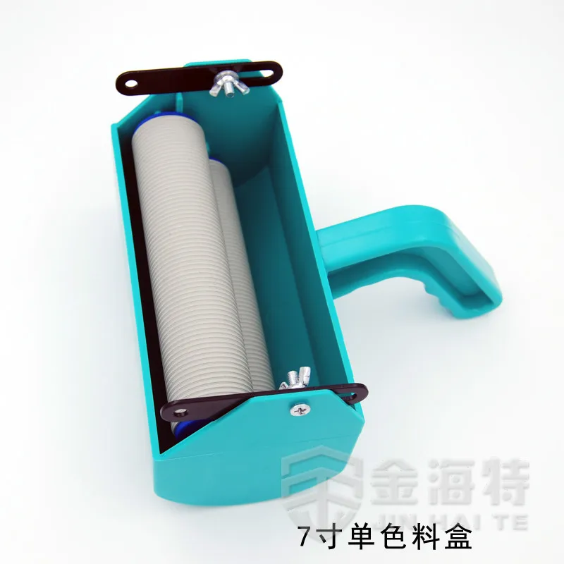 7 дюймовый декоративный ролик для краски резиновый Одноцветный нанесения жидкие