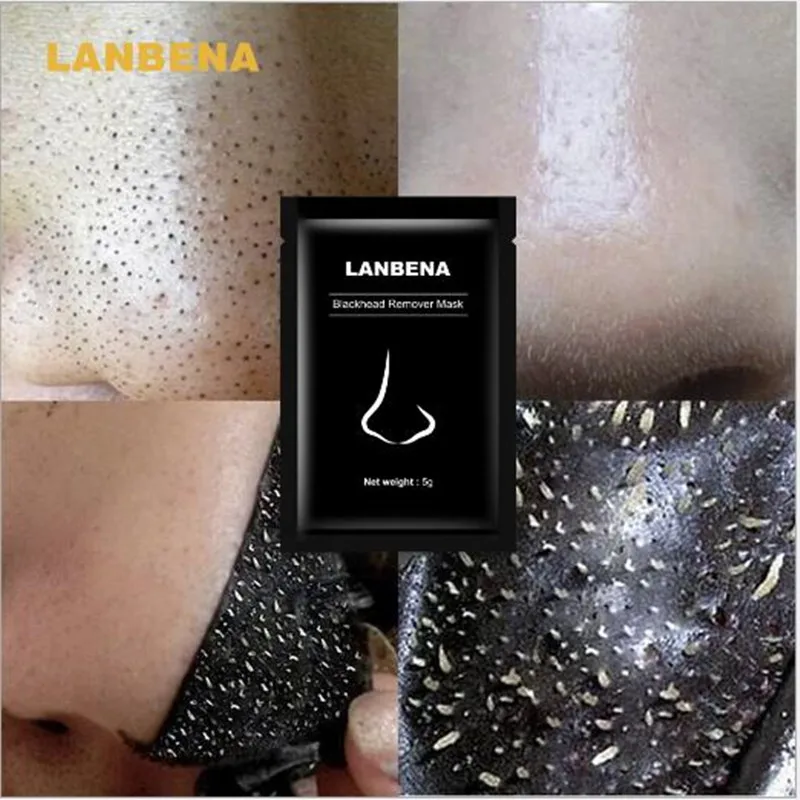 Маска для удаления черных точек LANBENA маска грязевая лица с древесным углем
