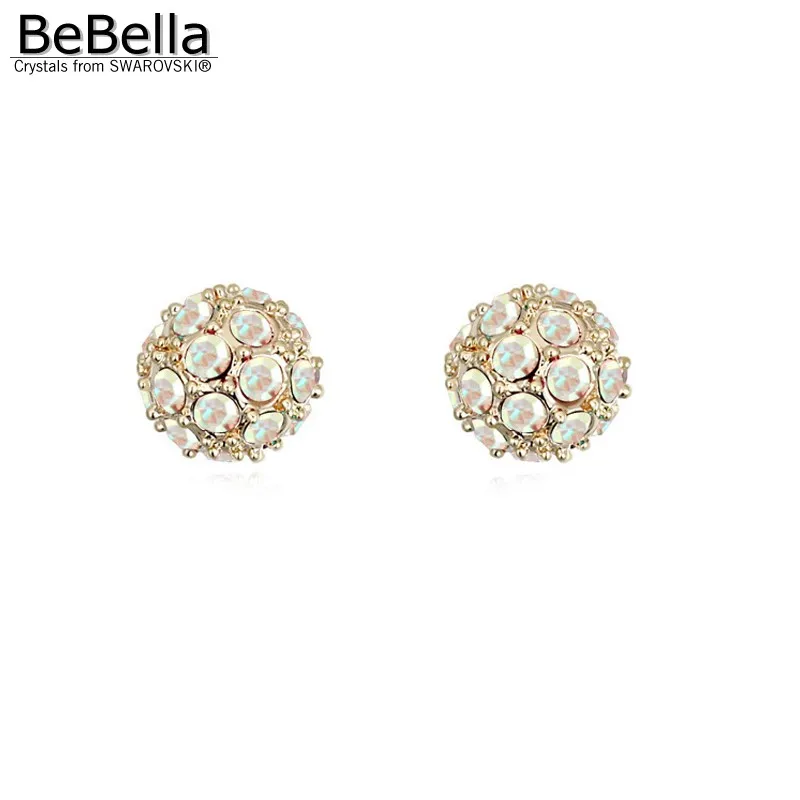 Женские серьги гвоздики с чешскими кристаллами|ball stud earrings|stud earringscrystal ball earrings |