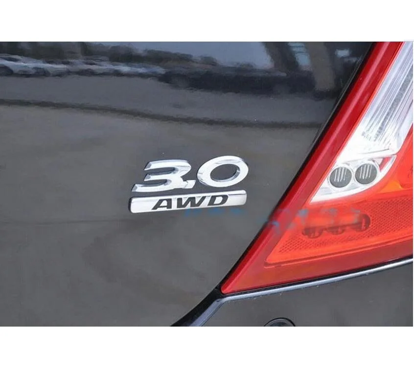 Хромированные буквы XE XJ XJL XF V8 V6 3,0 5,0 AWD багажник задний значок эмблема эмблемы значки для XE XF XJ XJL XFL FP FT