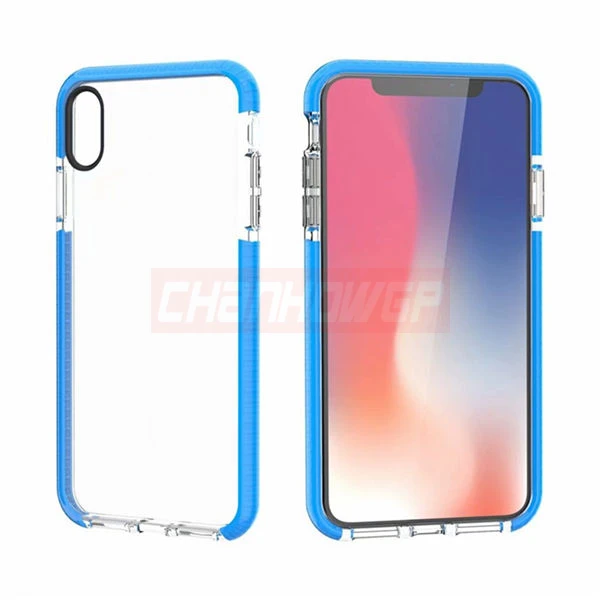 Синий Двойной цветной прозрачный силиконовый чехол для Xiao mi Red mi Note 5 6 7 Pro Global Red mi 7 6A 6 pro мягкий чехол для Xiaomi mi 9 8 A2 Lite - Цвет: Синий