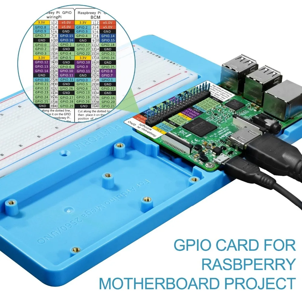 Uniroi 7 в 1 RAB держатель макет основание чехол для Arduino Raspberry Pi 3 Модель B 2 модели + RPI Zero