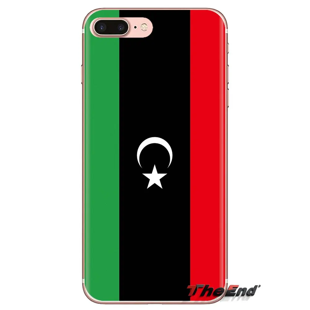 Мягкий чехол для Huawei G7 G8 P7 P8 P9 P10 P20 P30 Lite Mini Pro P Smart Plus 2017 2018 2019 Ливия fly line Флаг Печать