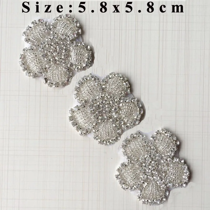 

Free Shipping Wholesale 10pcs/lot 2..3'' Rhinestone Applique for Wedding Gown Bridal Sash Rhinestone Patch Trimming LSAP91903
