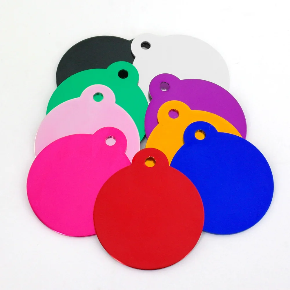 100pcs wholesale dog tag personalized pet collar accessories aluminum custom dog name phone tag military paw bone heart id tags free global shipping