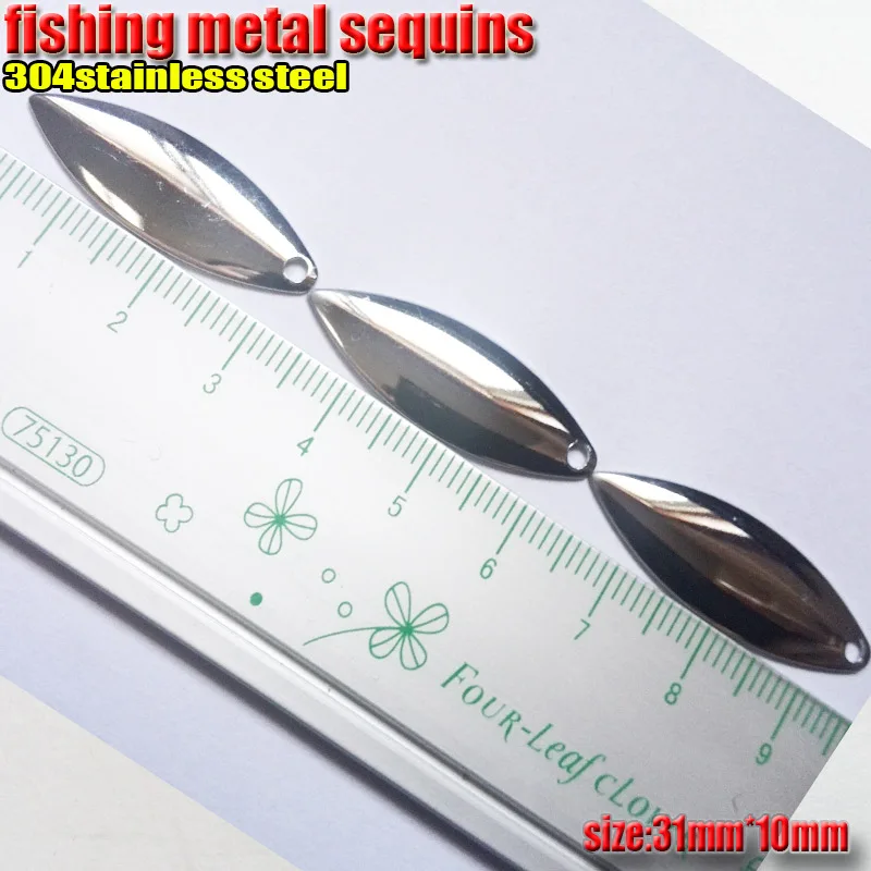 2017HOT лезвия из ивового листа ложка металлические блестки размер: 31 мм * 10 лучшая