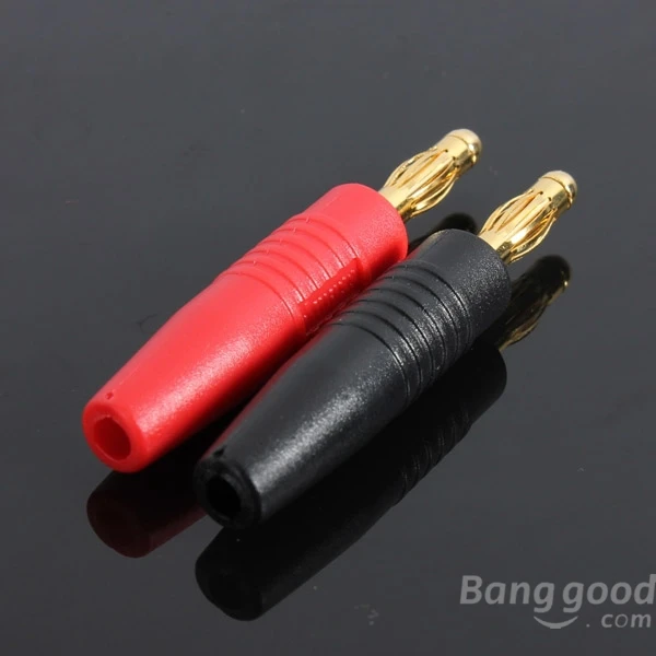 Super Deal 4Pcs B7 4mm Wire Music Speaker Cable Banana Plug Connector | Обустройство дома