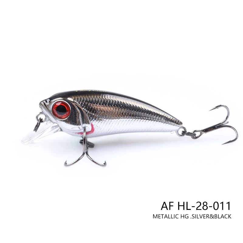 ANYFISH WOBBLING SHAD 40F-SR жесткая приманка для рыбалки 10 цветов на выбор 4 см 2,5 г с 2 рыболовными крючками глубина погружения 0,5 м 3D глаза - Цвет: AF HL-28-011