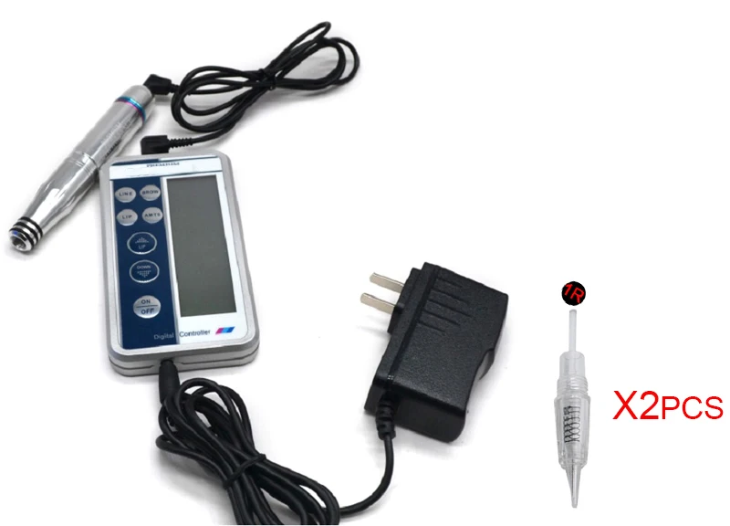US PLUG Электрическая тату машина МТС Красота Макияж устройство ЖК-дисплей Цифровая постоянная татуировка на брови губ подводка для глаз ручка Набор инструментов - Цвет: US PLUG