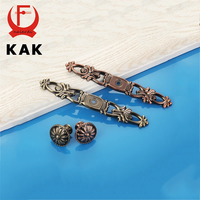 Бронзовые ручки для шкафа KAK кухонные дверной шкаф из сплава цинка Европейский