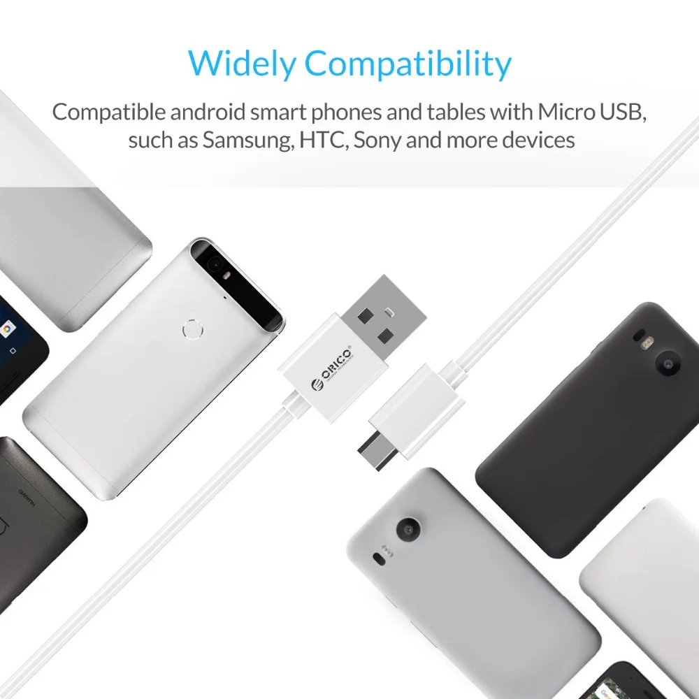 Micro USB кабель ORICO для быстрой зарядки и синхронизации данных 3 а максимальный ток