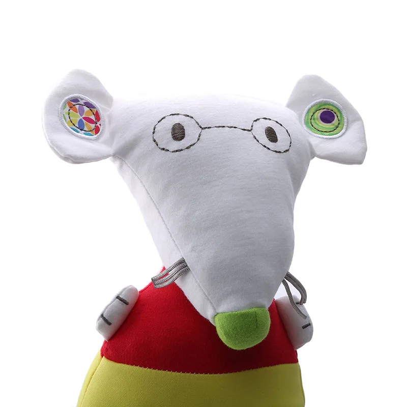 Новый стиль милые Jingle очки мышь аппетитная кукла с погремушкой детская Удобная