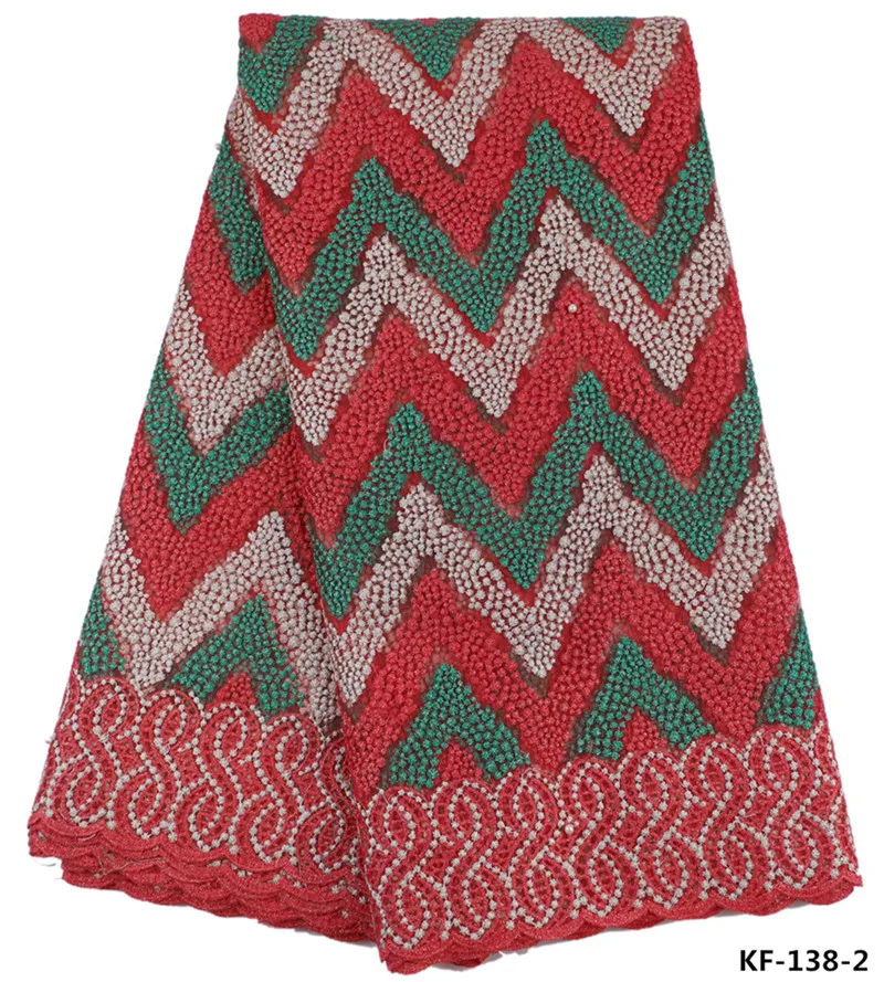 Мода передач pattern Африканский Французский тюль кружева 5 ярдов ткани для женщины