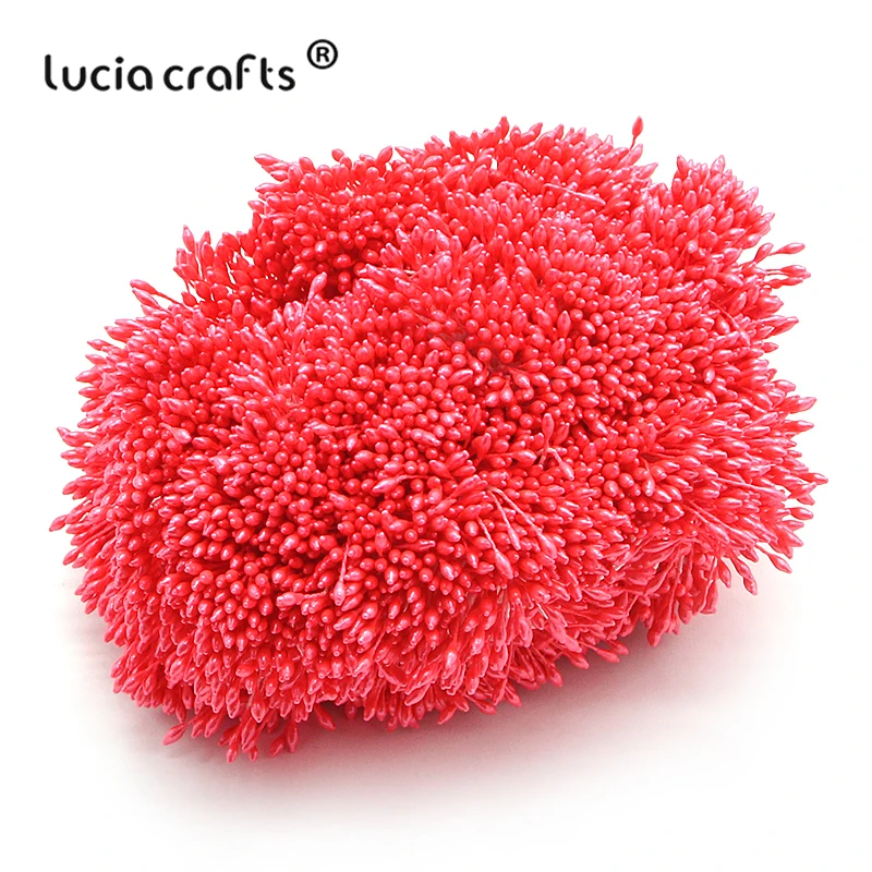 Lucia crafts 576 шт 1 мм разноцветный цветок тычинки цветочные украшения торта Двойные головки DIY материалы ручной работы C1301