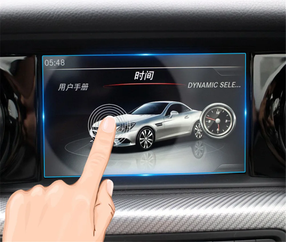 Защитная пленка для экрана Benz SLC Class 2018 Автомобильная GPS навигация Закаленное