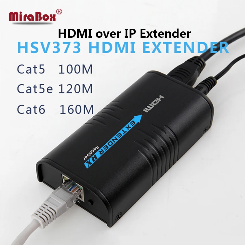 Mirabox RX 120m HDMI Extender Switch Over TCP/IP UTP/STP CAT5e/6 Rj45 LAN Splitter Support 1080p Work | Электроника
