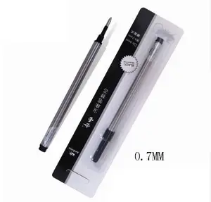 5 шт., винтовые стержни Jinhao для ручки-роллера, 0,7 мм, цвет черный, синий