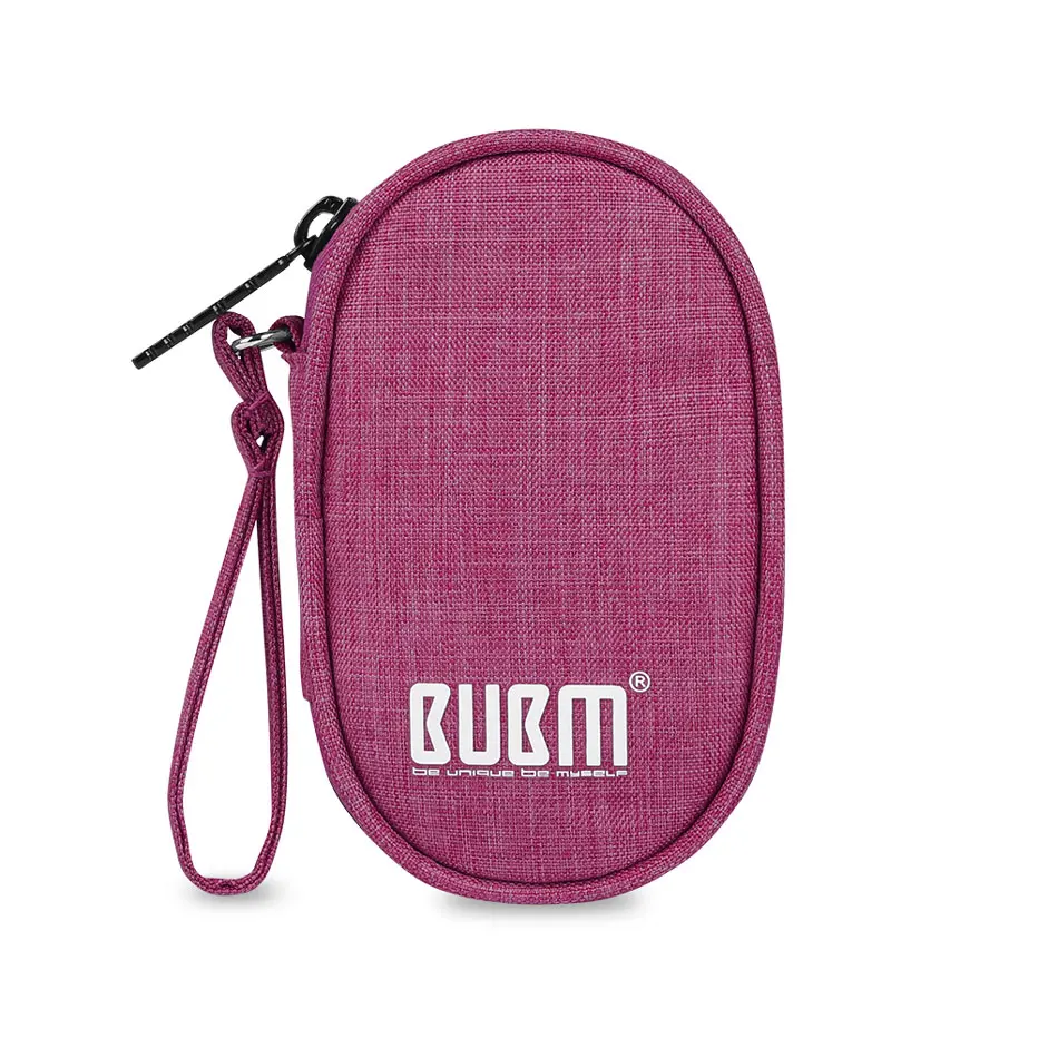 Oval Rose red BUBM чехол для переноски наушников держатель сумка для хранения USB гаджет органайзер для наушников Мини-чехол для наушников, Airpods, кабель, usb-накопитель - Цвет: Oval Rose red