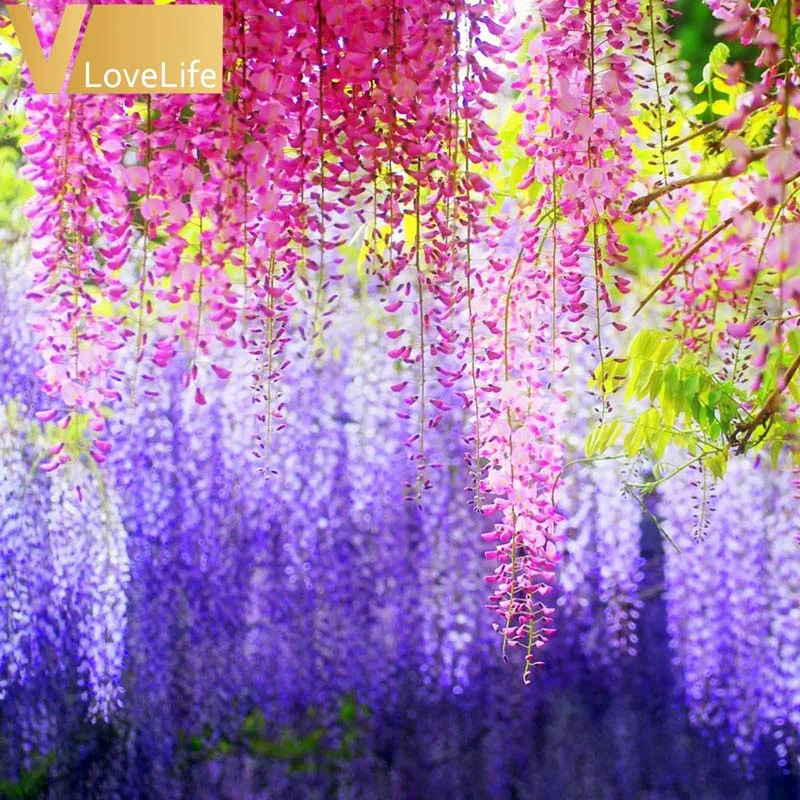 48 шт./лот искусственные Висячие цветы Шелковые 105 см поддельные для свадебных