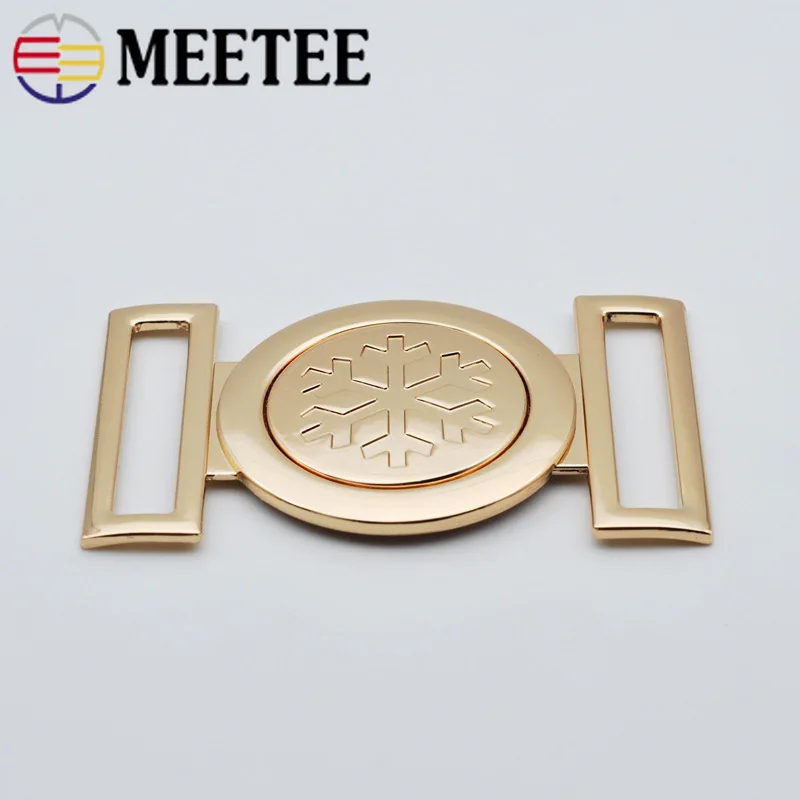 2шт Meetee 40 мм женские металлические пряжки на ремне Декоративная Сумочка