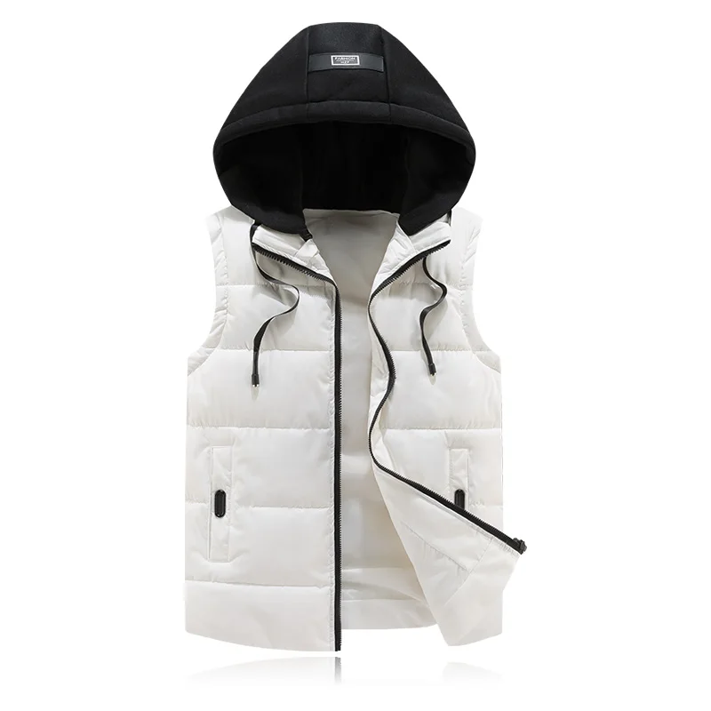 HETOBETO плюс Размеры 4XL Для мужчин новый зимний жилет Термальность Куртки без