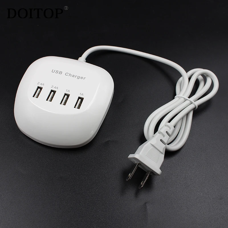 Универсальное зарядное устройство с разъемом EU USB для быстрой зарядки 6 8a 4 порта