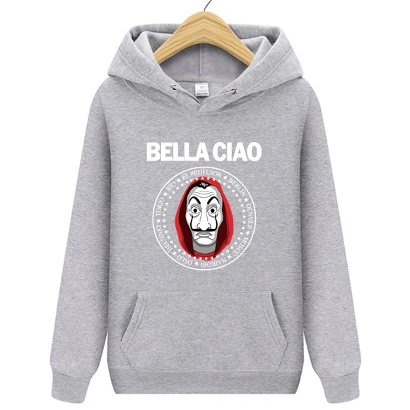 Новые весенние толстовки с капюшоном для игр House Of paper Money Heist La Casa De Papel мужчин