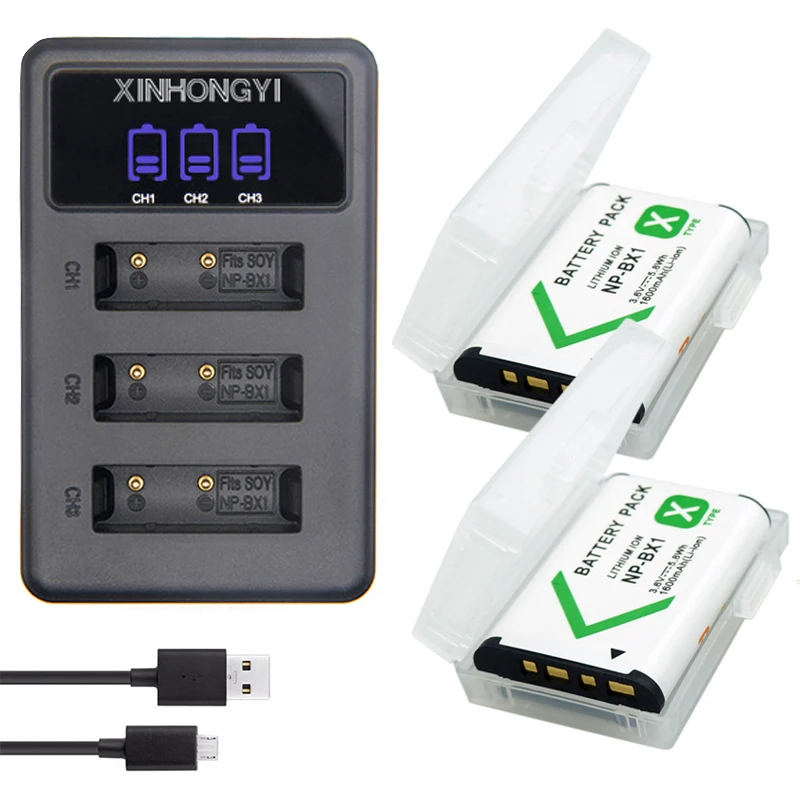 Зарядное устройство USB для Sony 2 шт. с светодиодный слотами | Электроника