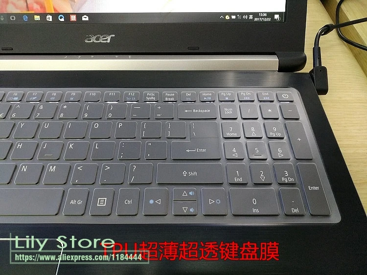 15 6-дюймовый ультратонкий защитный чехол для клавиатуры из ТПУ Acer Aspire V3-574T V3-575 V3-575G