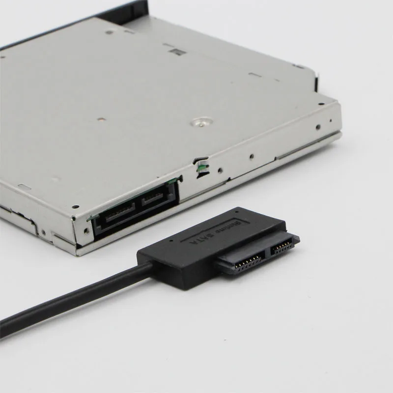 Новый тонкий SATA кабель USB 2 0 до 7 + 6 внешняя мощность для ноутбука мини CD ROM адаптер