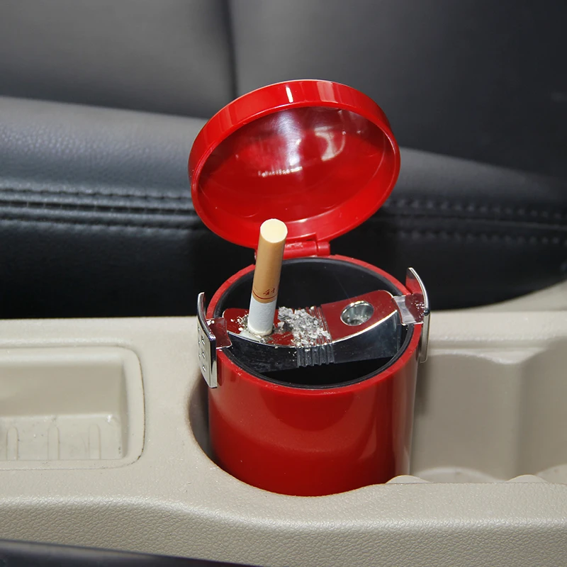 

Car Ashtray High Flame Retardant Smokeless Ashtray Cigarette Holder Mini Car Trash Can Auto Interior Accessories Fire-proof
