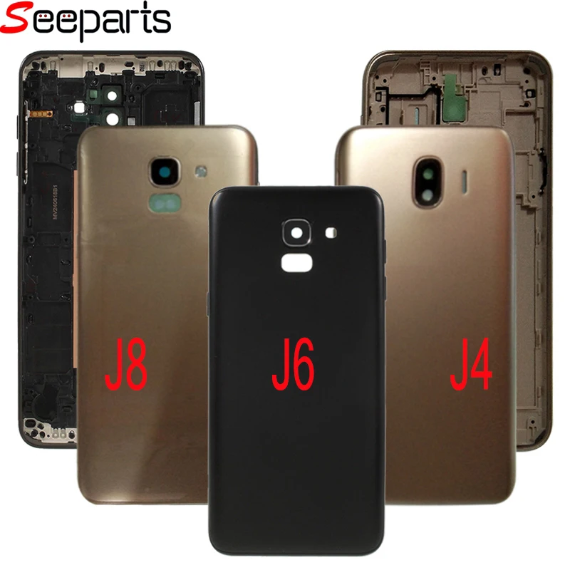 Новый чехол для аккумулятора Samsung Galaxy J8 J800 J6 J600 задняя крышка корпуса задней