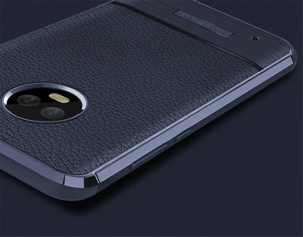 Litchi Pattern Soft TPU Case for Motorola G6 Brushed Slim Rugged Armor MOTO Play Rubber Gel case Plus |