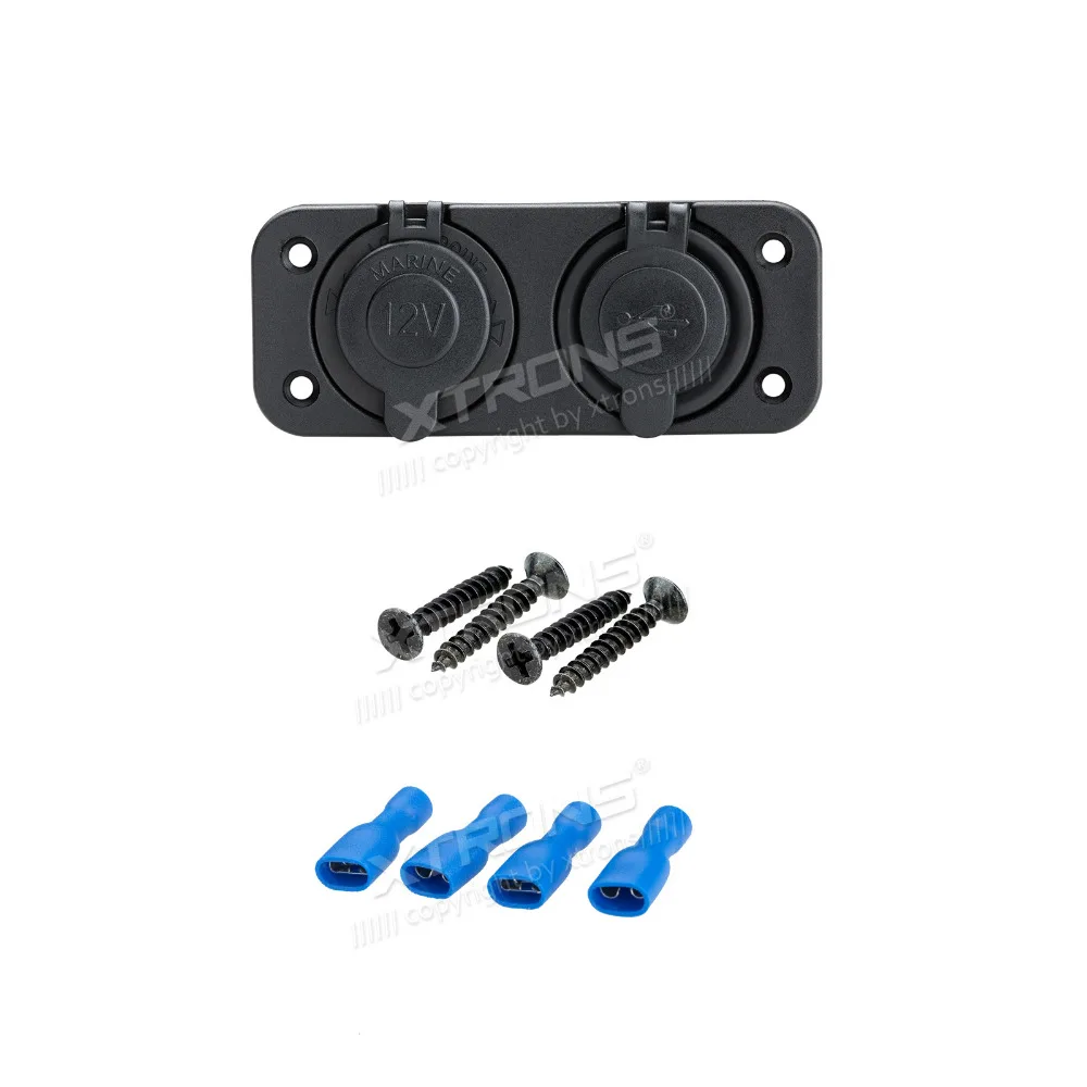 XTRONS CLA011 Dual USB розетка для автомобильного прикуривателя с разъемом 12V Мощность