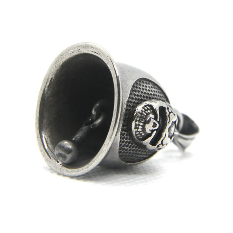 Подвеска в виде колокольчика с черепом из нержавеющей стали 316L|Подвески| |