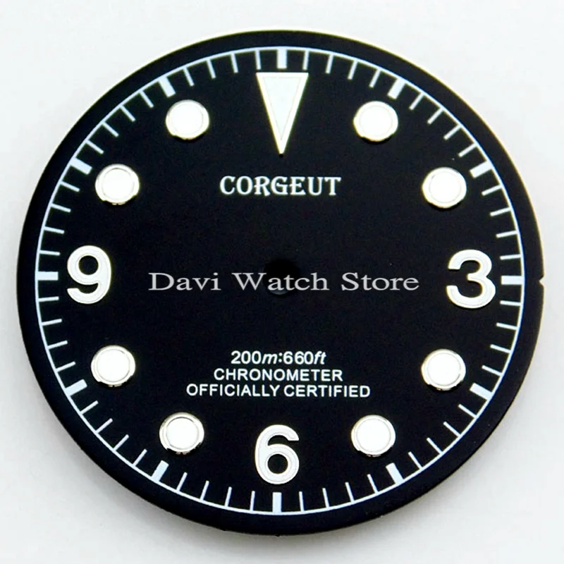 Черные часы с циферблатом 30 5 мм подходит для Miyota 8205/8215 Mingzhu DG2813/3804|watch dial|watch miyotawatch