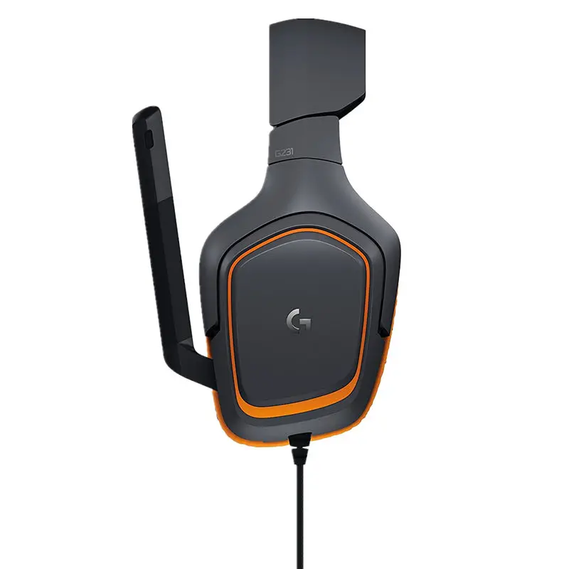 Игровая гарнитура logitech G231 с кабелем, игровая Компьютерная гарнитура с пшеницей