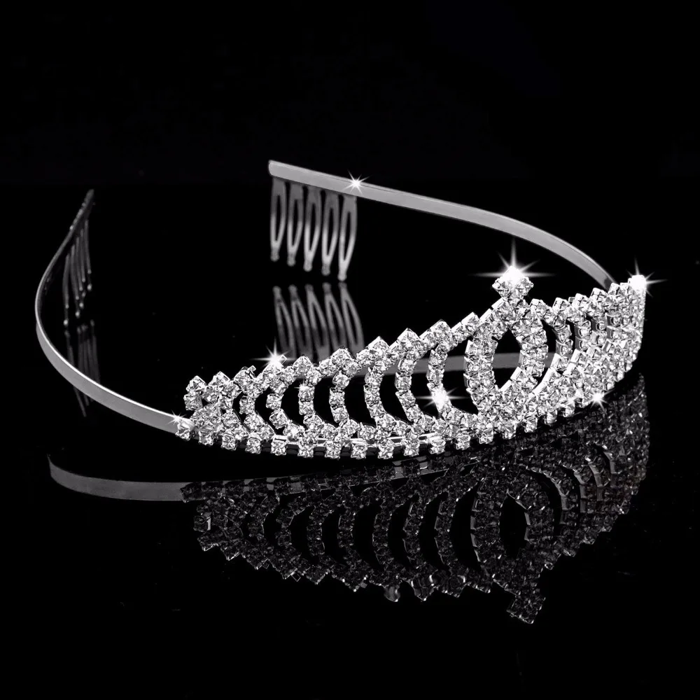 Тиары и короны 2 упаковки тиара с кристаллами головная повязка стразы украшения