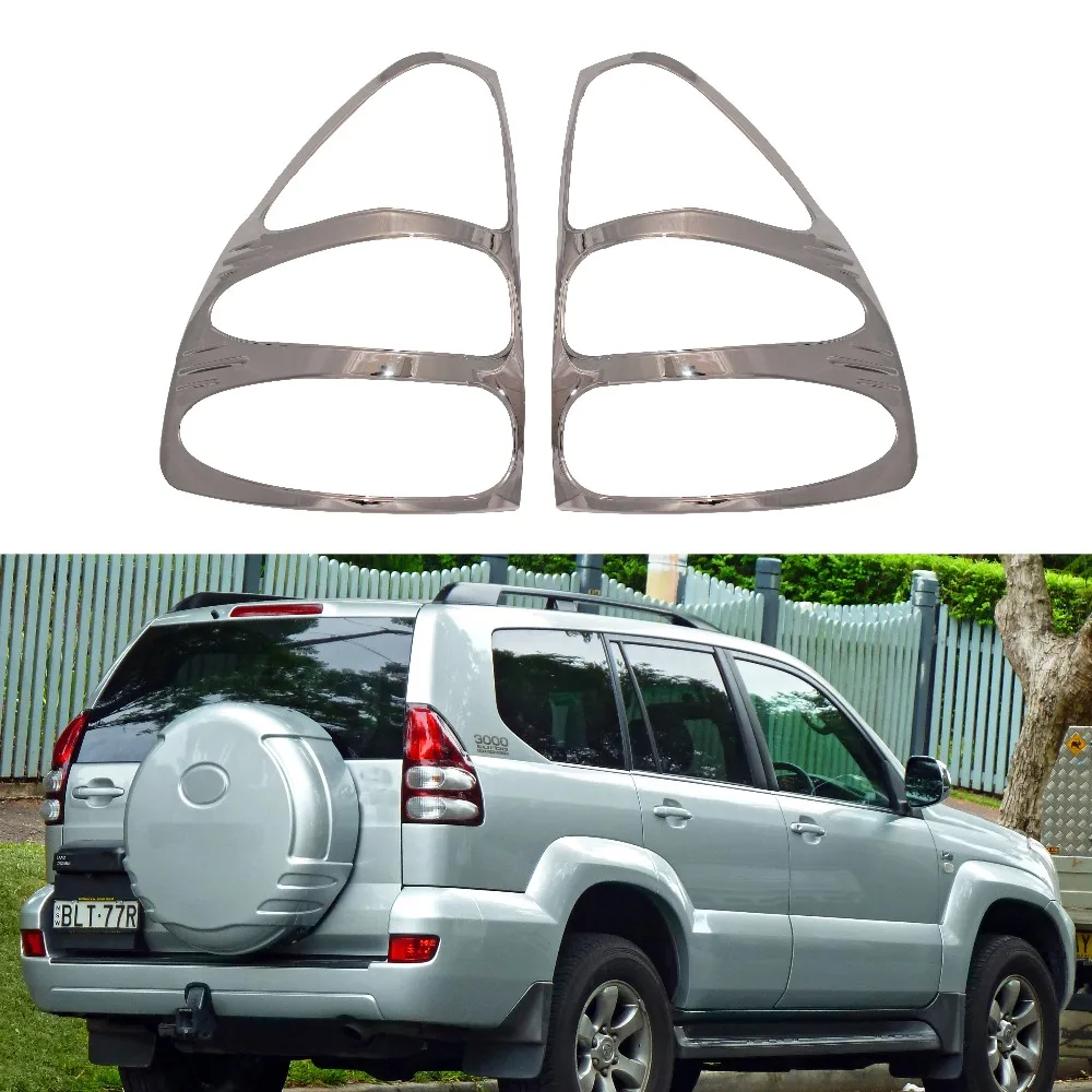 Крышка задсветильник онаря с хромированными АБС пластиками для Toyota Land Cruiser Prado FJ120