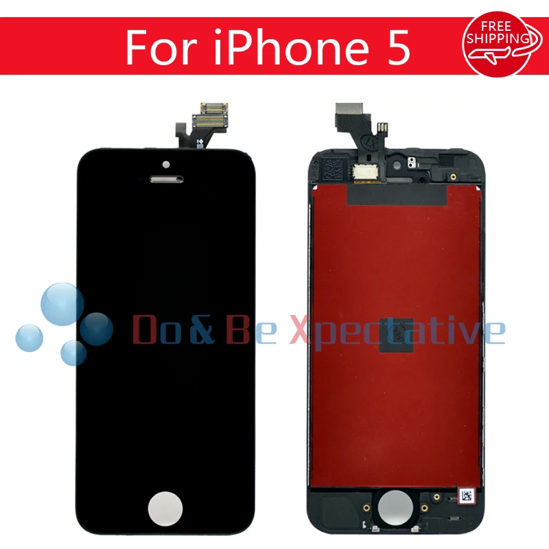 Качество AAA ЖК-дисплей для iPhone 5 Дисплей Сенсорный экран планшета Ассамблеи
