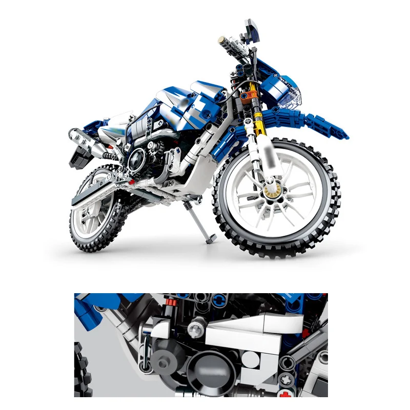 Technic YAMAHA WR250 внедорожный мотоцикл Строительные блоки Набор кирпичей модель детские игрушки для детей Совместимость ORV