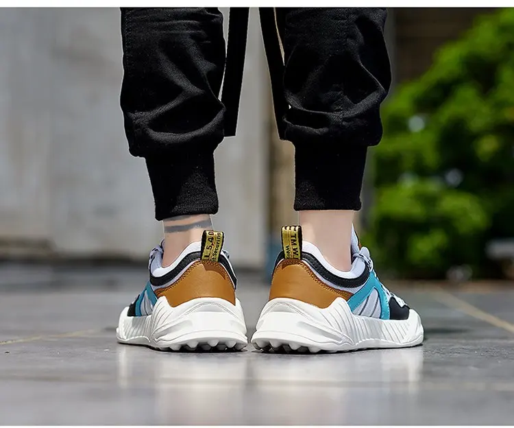 INS Hip Hop Street Summer Casual Mesh Shoes Men Chunky Sneakers Breathable Footwear Fashion Sneaker Joker Tenis Masculino