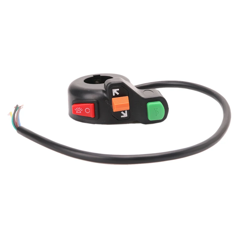 Новое поступление 3 в 1 Moto ATV Guidon 7/8 &quotCommutateur Corne Tour Signal On Off Bouton 7 Broches|Сигнальная
